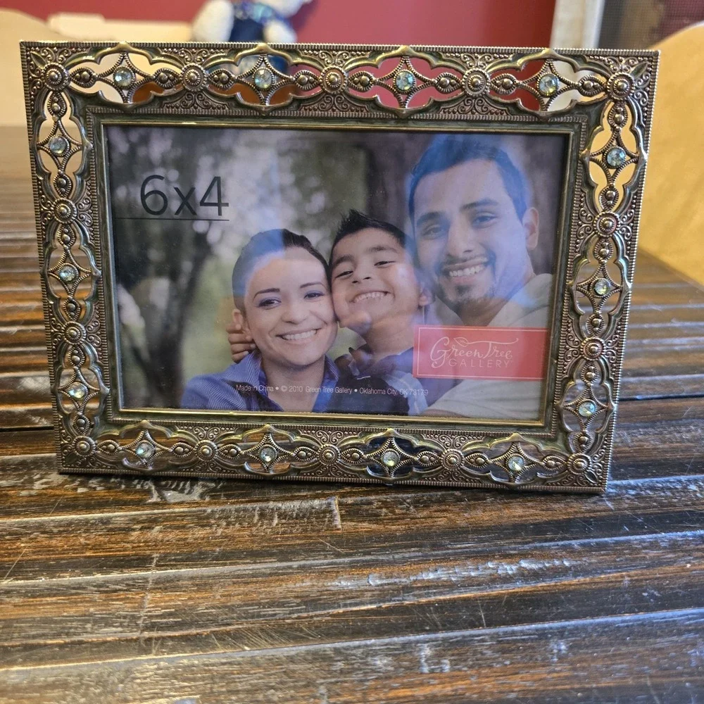 Vintage Y2k Filigree Trim‎ 6x4 Picture Frame With Black Felt Back